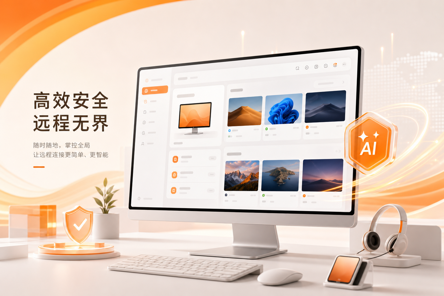 向日葵远程控制软件磁吸连接中心